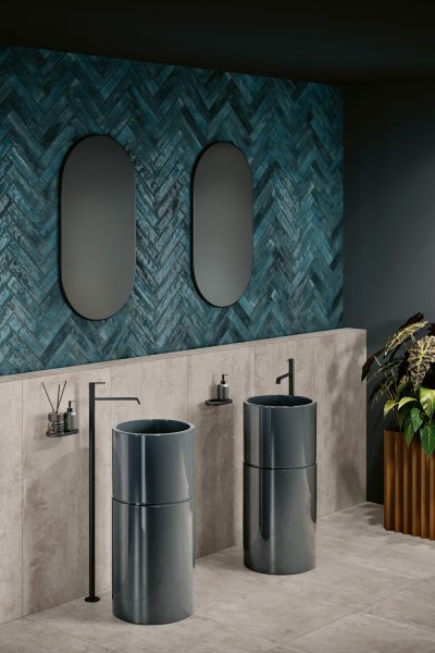 Kech Cobalt Brick 6,5x30 Cut Anarchic Fog 60x120 R