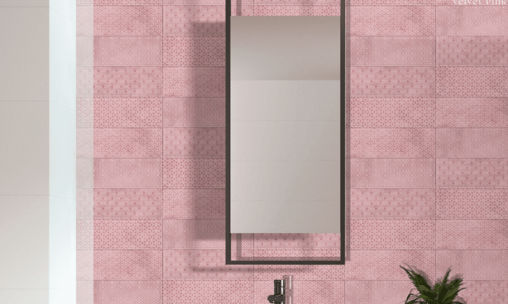 Velvet Pink Plain Base ambiente